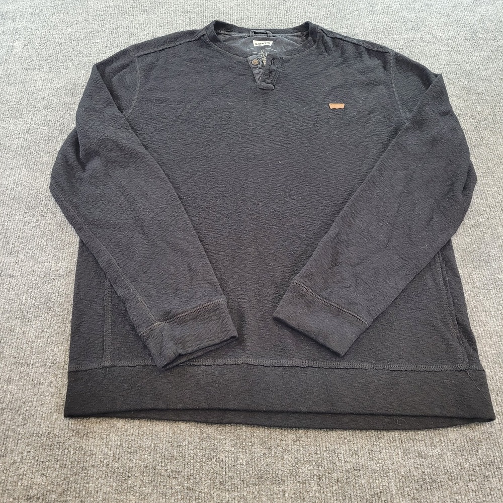 Lot of 2 Levis Henley Lightweight Sweaters Mens L Long Sleeves - Picture 9 of 15